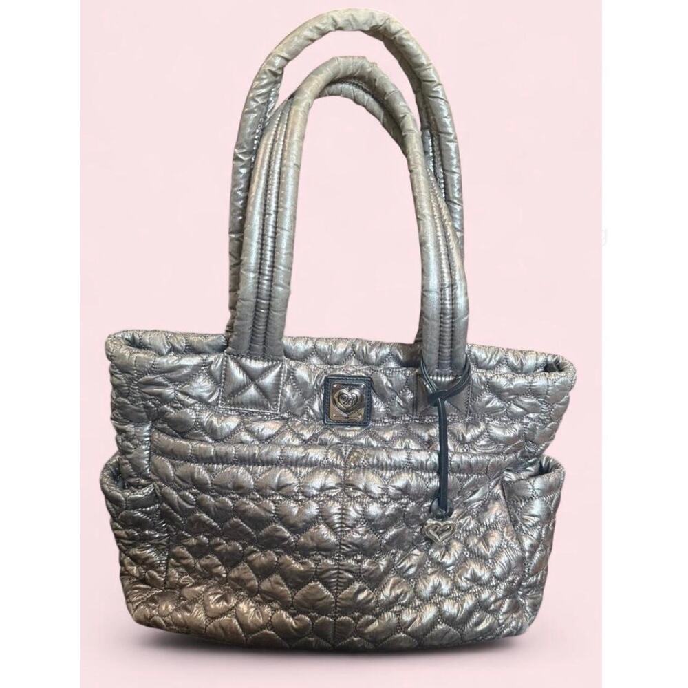 Brighton Heart to Heart Kameron Metallic Utility Tote Trending Functional Work
